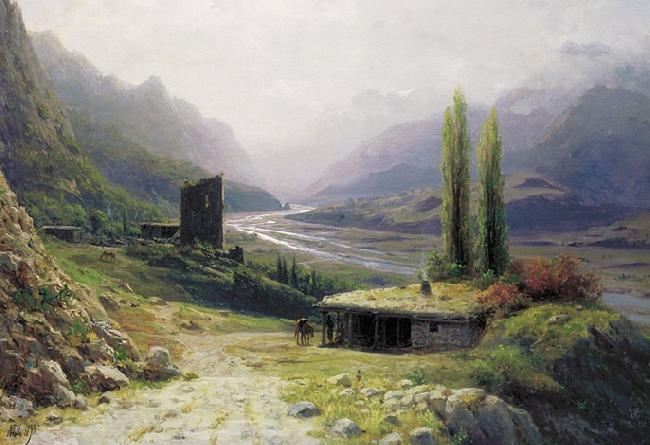 Lev Feliksovich Lagorio Kavkaz Landscape Spain oil painting art